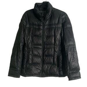 Calvin Klein black packable jacket size large puffer outerwear winter